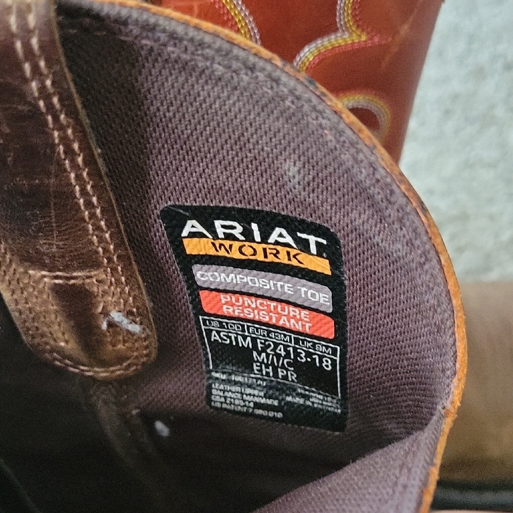 Ariat Workhog Composite Toe Pull-On Work Boots Fo… - image 2